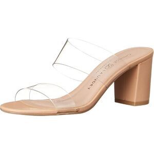 Chinese Laundry Robinn Heeled Sandal for Women's, Block Heel, Clear, Size 6 Wide